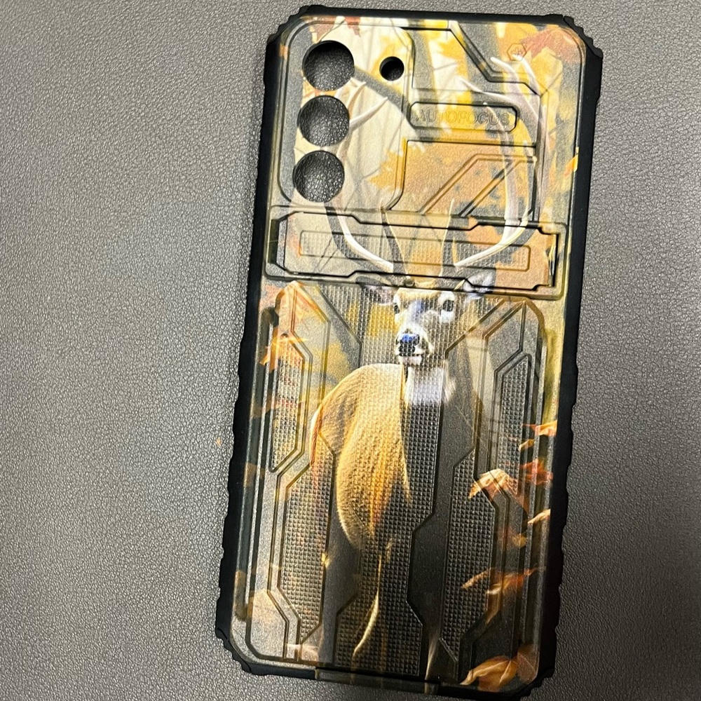 Deer Design Phone Case - Black